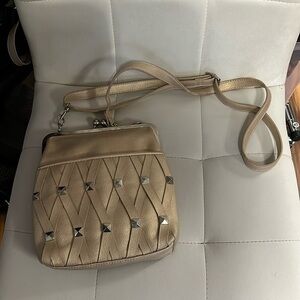 BUENO silver and gold Crossbody purse